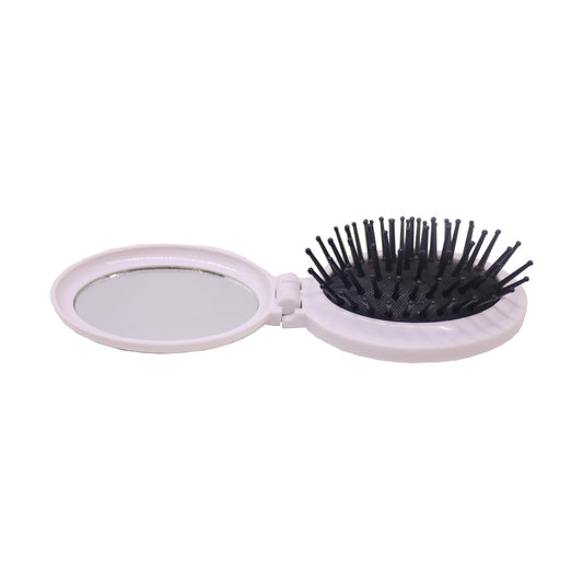 Mini Folding Pocket Mirror Hairbrush