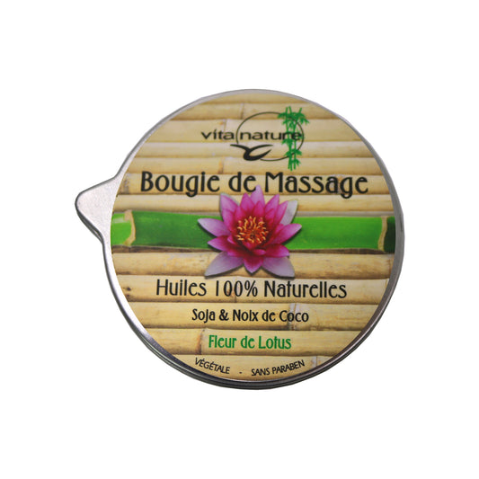 Bougie de Massage Fleur de Lotus - Vita Nature