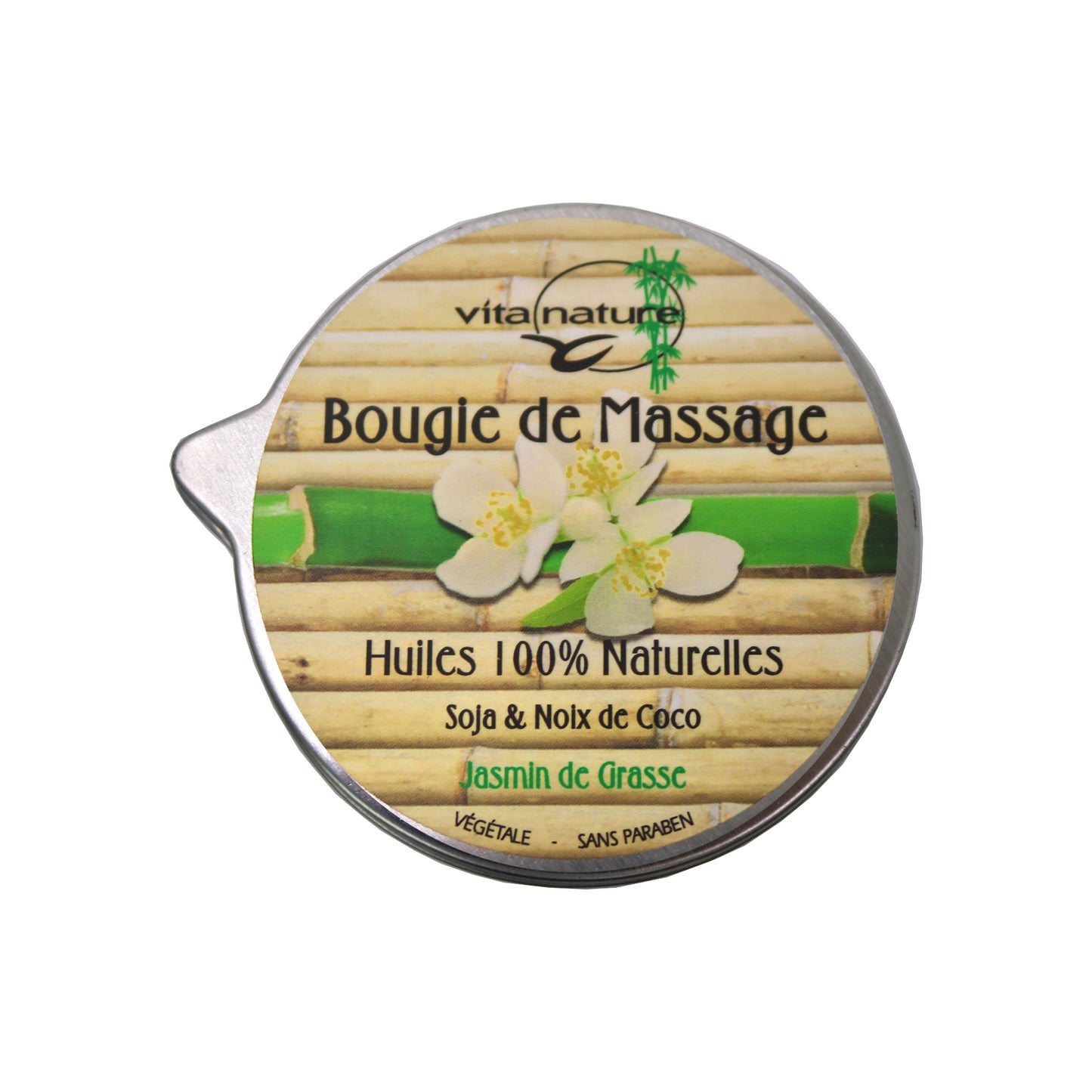 Bougie de Massage Jasmin de Grasse - Vita Nature