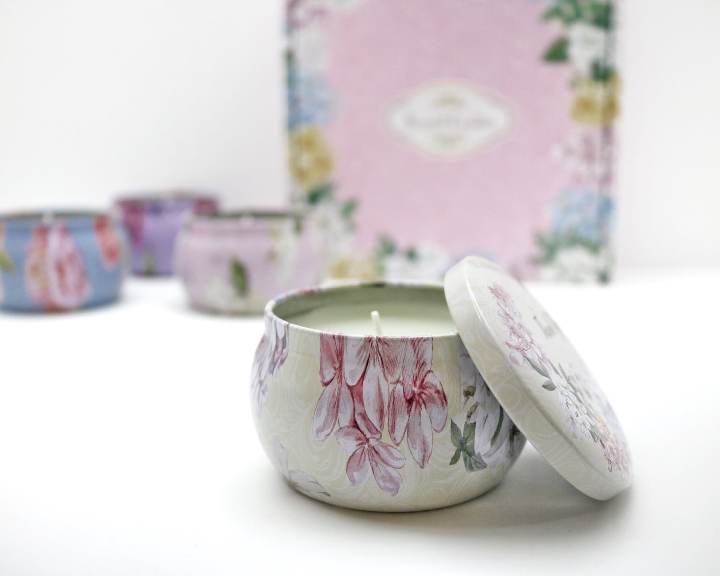 Floral Scented Candles Box