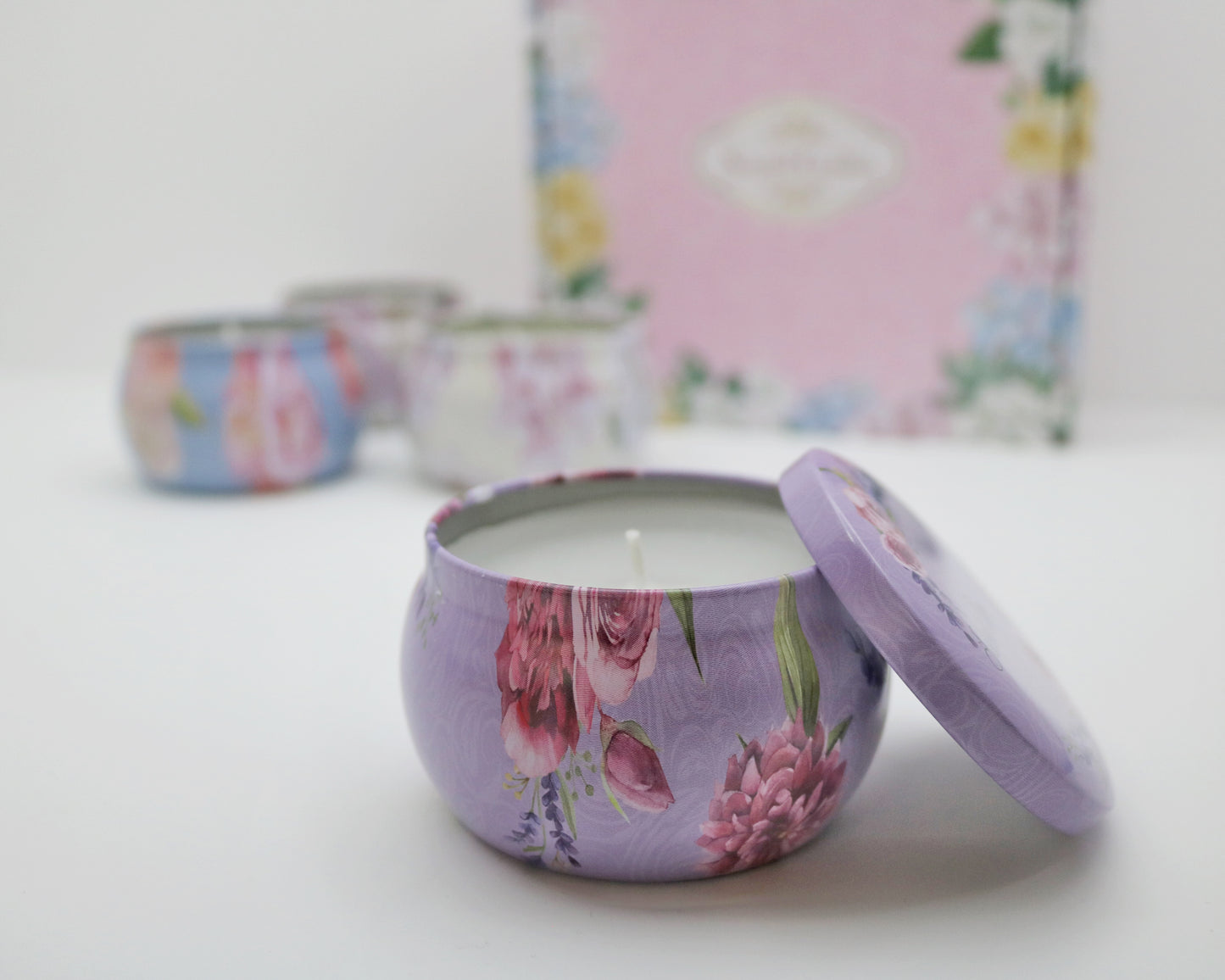 Floral Scented Candles Box